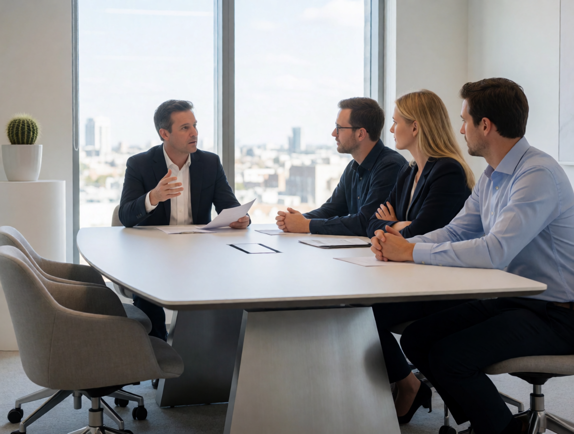 Executive team strategy review meeting